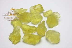 1000 Ct Certified Yellow Raw crystal 100% Natural Lemon Topaz Raw Rough Gemstone - Picture 1 of 5