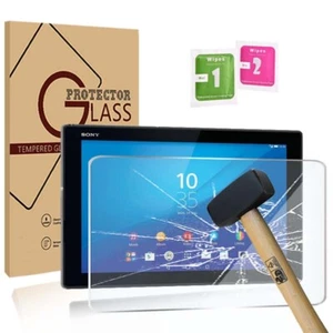 Housse de protection d'écran en verre trempé pour tablette pour Sony Xperia Z2/Z3/Z4 LTE - Photo 1/15