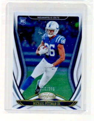 Michael Pittman jr #/399 RC 2020 Panini Certified ROOKIE - Image 1 of 2