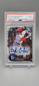 Dylan Carlson 2016 Draft Bowman Chrome Rookie Prospect Auto PSA 9 MINT - Picture 1 of 1