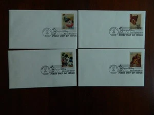 US Scott #3865-3868, First Day Cover 6/23/04 Single Art of Disney - Picture 1 of 1