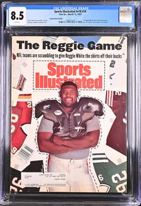 SPORTS ILLUSTRATED ~ 1ST REGGIE WHITE COVER ~ CGC 8.5 ~ WP ~ MARCH 15, 1993 - Picture 1 of 3