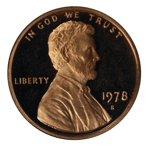 1978 -S Lincoln Memorial Cent Gem Proof Single Coin Cover