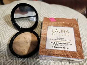 New LAURA GELLER  Baked Balance -n-Brighten Color Correcting Foundation MEDIUM  - Picture 1 of 3