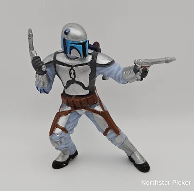 Figura Disney 2010 Star Wars 3,5" pulgadas Jango Fett Bounty Hunter LFL Foto 1 de 3