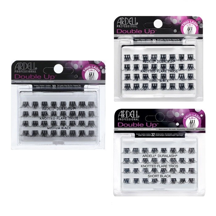 Ardell Individual Lashes - Trio Double Up Knotted Individuals - All Varieties - Image 1 of 1