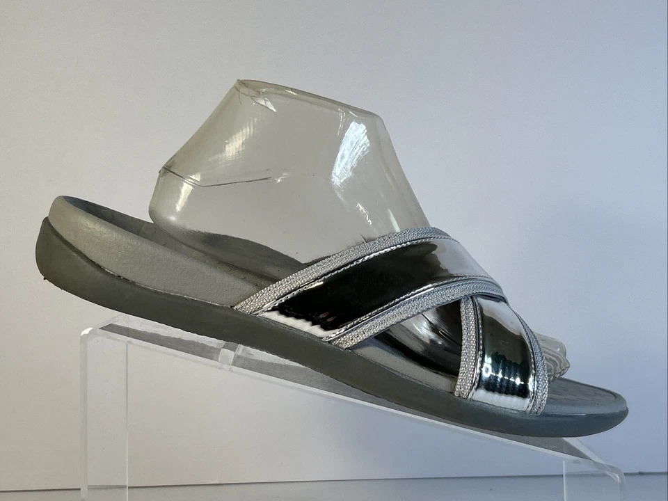 Sandalias ortopédicas de cuero azul para mujer Vionic Merced talla 11 cómodas Foto 1 de 4