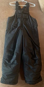 Arctic Quest Snow Bibs Toddler 3T Black Durable Adjustable Straps Zipper Pockets - Picture 1 of 8