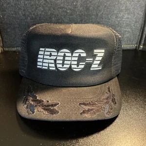 Chevy IROC-Z 28 Vintage Cap SnapBack Mesh Trucker Camaro Black Foam 1980s - RARE - Picture 1 of 9