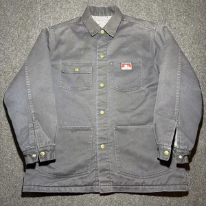 Vintage Ben Davis Jacket Large Blanket Lined Chore Coat Distressed Usa Made 90’s - Picture 1 of 10