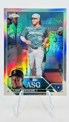 2023 Topps Chrome Update All-Star Game Refractor Luis Castillo Mariners - Image 1 of 2
