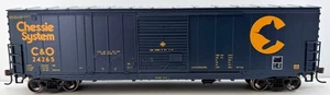 ATHEARN 89356 HO CHESSIE 50-ft COMBINATION BOX CAR C&O 24265 DARK BLUE YELLOW RT - Picture 1 of 9