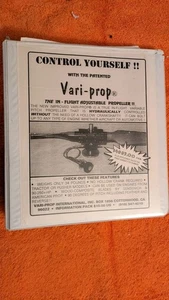 HARTZELL HÉLICE 1993 GUÍA DE APLICACIÓN en carpeta VARI-PROP, VOLANTE LYCOMING - Imagen 1 de 9