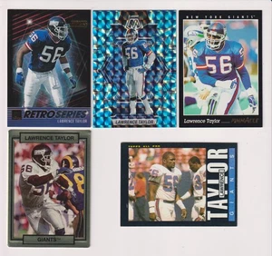 FIVE CARD LAWRENCE TAYLOR LOT - NEW YORK GIANTS - Picture 1 of 1