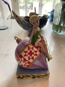 Having A Ball Tinker Bell 4027923 Christmas Disney Traditions Jim Shore Figurine - Foto 1 di 10