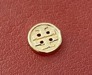 Authentic Tory Burch Gold Tone Metal Replacement Button 0.5” - Picture 1 of 2