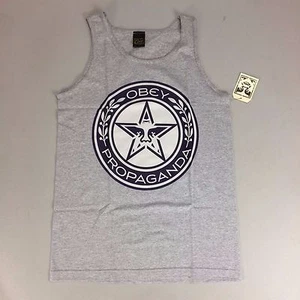 Obey Luxury Propaganda Tank Tee - Heather - Size S - Picture 1 of 3