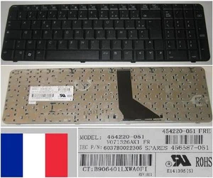 French AZERTY Keyboard HP 6820S V071326AK1 454220-051 456587-051 6037B0022305 - Picture 1 of 1