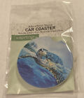 Car Coaster 2-5/8” Cup Holder Absorbent Stone SEA TURTLE Tortoise New