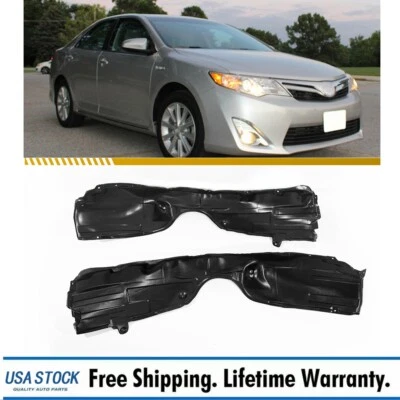Fender Liner Set For 2012 2013 2014 Toyota Camry Front Driver and Passenger Side Foto 1 de 4