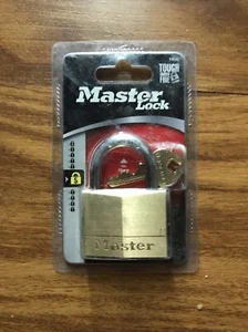 Master Lock Tough Under Fire 150D 2in Wide Solid Brass Body Security Padlock - Picture 1 of 1