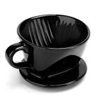 Kaffeefilterbecher, Einzelbecher-Kaffeetropfer Aus Schwarzer Keramik, Wiede9228