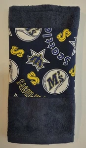 SEATTLE MARINERS GOLF TOWEL 11" X 18" - Picture 1 of 2