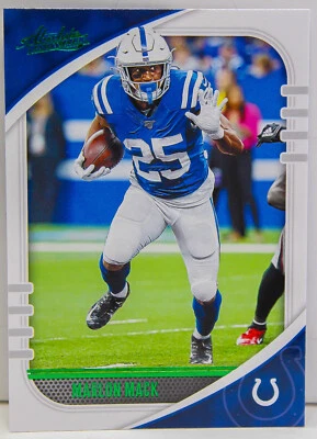 Marlon Mack 2020 Absolute Football Green Parallel Card #39 Indianapolis Colts - Image 1 of 3