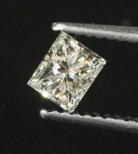 GIA certified loose .51ct VVS2 I princess cut diamond vintage antique Natural