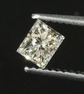 GIA certified loose .51ct VVS2 I princess cut diamond vintage antique Natural - Imagen 1 de 6