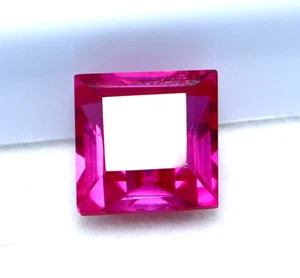 Natural Pink Sapphire 6.05 Ct Princess Cut Certified Loose Gemstone + Free Gift - Picture 1 of 11