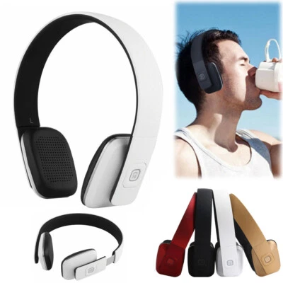 Bluetooth Headset Hands-free Headphone Wireless Stereo Earphones Built-in Mic - Image 1 of 4