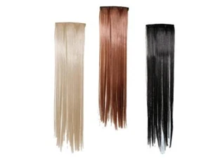 12 Ciocche Capelli Extensions colore Nero 50-55 Cm 3 Clip larghezza 12cm - Foto 1 di 1