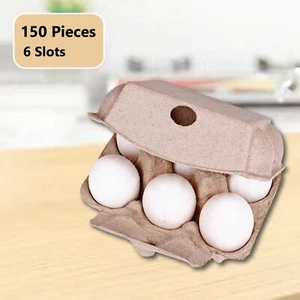 150 pieces x Brand New Natural/Rustic 6s 'Half-Dozens' Egg Cartons - Picture 1 of 12