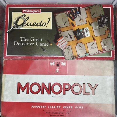2 x Vintage Monopoly & Cluedo Board Games Original Classic Box Both made 1970s - Image 1 of 4