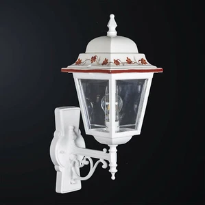 Aplique para Exterior Aluminio Clásico Y Cerámica 1 Luz Bga 3156 Marrón 03 - Bild 1 von 2