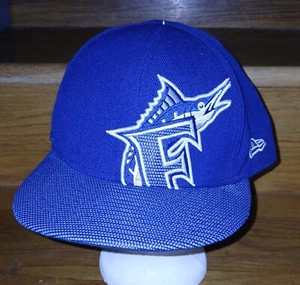 Florida Marlins MLB New Era Mütze Kappe blau nicht verstellbar Größe 8 Baseball - Bild 1 von 4