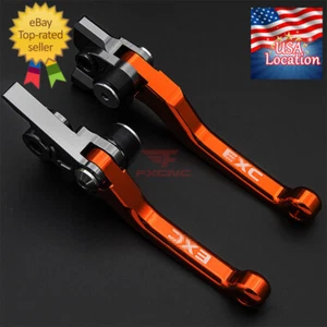 For KTM 450EXC-F 500EXC-F 2017-2023 CNC Brake Clutch Levers EXC Logo Dirt Bike - Picture 1 of 9