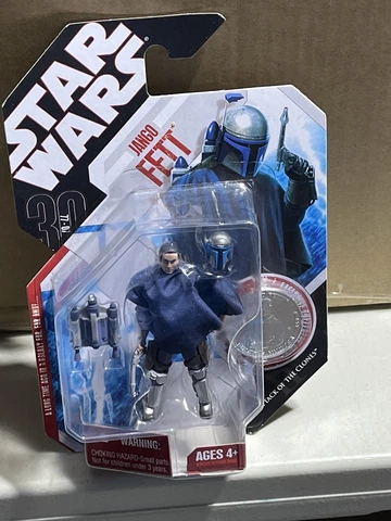 Star Wars Jango Fett 57 30th Anniversary w silver coin NEW ON SEALED CARD Cover