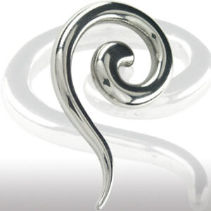 Dehnsichel Ohr Piercing Spirale Stahl Expander Dehnschnecke Piercing Ring