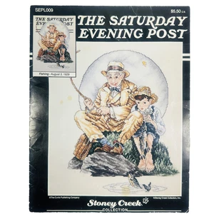 Stoney Creek Saturday Evening Post Fishing Cross Stitch Pattern SEPL009 - Picture 1 of 8