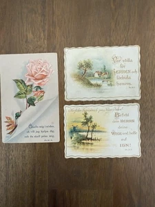 Alte deutsche religiöse Vers Postkarte - Bild 1 von 2