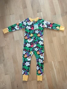 *New* DUNS Sweden Organic All-in-one Suit Zip Up Romper 2-3 Years 98cm Autumn  - Picture 1 of 12