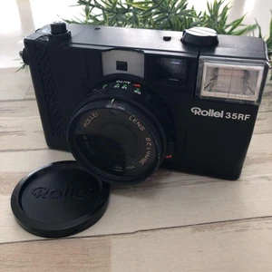Rollei 35RF 38mm F2.8 Compact Film Camera made in Japan black photo for memory - Picture 1 of 24