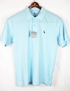 Camisa Polo TailorByrd Para Hombres Mediana Manga Corta Calce Clásico Piqué Azul Claro $90 - Imagen 1 de 6