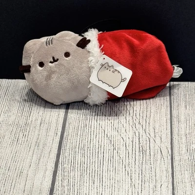Gund PUSHEEN Christmas Ornaments Plush Cat Red Stocking  (Rare) NEW Tag NWT - Image 1 of 4