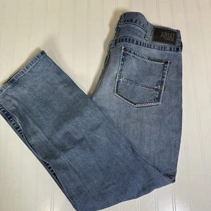 Ariat M2 Traditional Relaxed Boot Cut Jeans Herren 40X32 Lightwash Cowboy Denim  - Bild 1 von 9