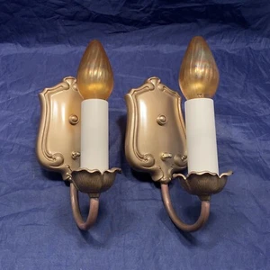 Nice Bradley Hubbard Wall Sconce Pair Rewired Sconces RARE 123B - Picture 1 of 4