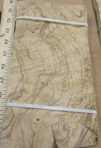 Olive Ash Burl wood veneer 5" x 10" raw no backing 1/42" thickness "A+" quality - Picture 1 of 1
