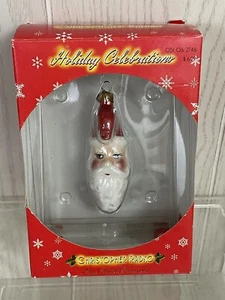 Christopher Radko SANTA FACE Hand Painted Christmas Ornament- New in Box - Picture 1 of 8